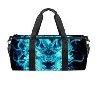 Borse da palestra da uomo, borsa da palestra da donna, borsone da viaggio per aereo, Doodle Art Dragonfly Heart Cartoon Lovely, Motivo 286, 45x23x23cm(17.7x9x9in)