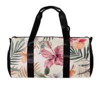 Borse da palestra da uomo, borsa da palestra da uomo, borsa da allenamento, borsa da viaggio per yoga, borsone per allenamento, hawaii con bel fiore estivo tropicale, Motivo 2317,
