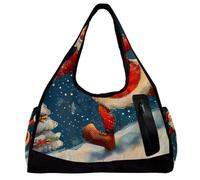 Borse da palestra da uomo, borsa da palestra da uomo, borsa da palestra da donna, borsa da palestra per yoga, sport, borsa da palestra, buon Natale Babbo Natale, Motivo 2179,
