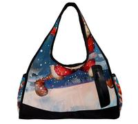 Borse da palestra da uomo, borsa da palestra da uomo, borsa da palestra da donna, borsa da palestra per yoga, sport, borsa da palestra, buon Natale Babbo Natale, Motivo 2182,
