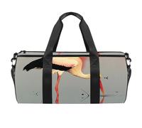 Borse da palestra da uomo, borsa sportiva, borse da palestra per donne, borsa da allenamento fitness, borsa da ballo, paesaggio oceano vela gabbiano, Motivo 2701, 45x23x23cm(17.7x9x9in)