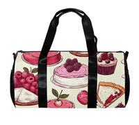Borse da palestra per donna,borsone da viaggio,dessert torta ciliegia fragola,borsa da palestra per uomo
