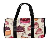 Borse da palestra per donna,borsone da viaggio,dessert torta ciliegia fragola,borsa da palestra per uomo