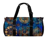 Borse da palestra per donna,borsone da viaggio,Fiore della mandala dell'acquerello dell'annata,borsa da palestra per uomo