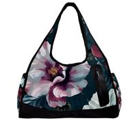 Borse da palestra per donna,borsone da viaggio,Fiore di peonia vintage,borsa da palestra per uomo