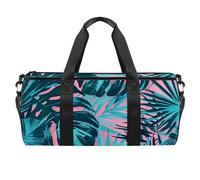 Borse da palestra per donna,borsone da viaggio,foglia di palma tropicale,borsa da palestra per uomo