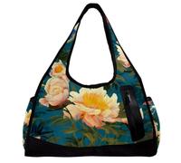 Borse da palestra per donna,borsone da viaggio,peonie cinesi margherita,borsa da palestra per uomo