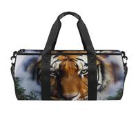 Borse da palestra per donna,borsone da viaggio,Ritratto animale della foresta Tigre,borsa da palestra per uomo