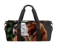 Borse da palestra per donna,borsone da viaggio,Simpatico cane cavalier king charles spaniel,borsa da palestra per uomo