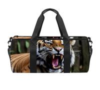 Borse da palestra per donna,borsone da viaggio,Zoo ritratto animale Tigre,borsa da palestra per uomo