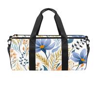 Borse da palestra per uomo,borsoni da viaggio per donna,fiore dell'acquerello lascia tropicale,borsa da allenamento