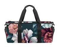Borse da palestra per uomo,borsoni da viaggio per donna,Fiore di peonia vintage,borsa da allenamento