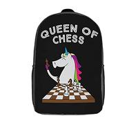 Borse Da Scuola Uni-Corn Chess Qu-Een Daypack L'Uso Quotidiano Zaini Casual Zaino Università Per Escursionismo, Studenti, Scuola, 43X32X14Cm