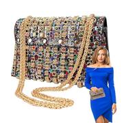 Borse da sera con strass scintillanti,Borse da sera per le donne,Borsa da sera brillante borsa da donna | mano morbida e portatile con strass per