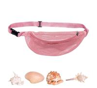 Borse da spiaggia in mesh, borsa da spiaggia a maglie per bambini - Borsa di stoccaggio dei giocattoli con cinturino regolabile - Pacchetto di vita con cerniera per sport esterni, per pieghev