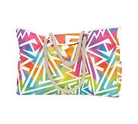 Borse da spiaggia per le donne grande borsa da spiaggia borsa da donna borsa a prova di sabbia borsa da spiaggia per palestra drogheria viaggio sotto il sedile bagagli con ruote 18x14x8, F, Taglia