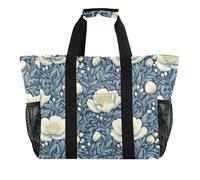 Borse da spiaggia pieghevoli riutilizzabili delle borse della spesa di utilità del modello dei fiori dell'annata totes dell'automobile della tela di canapa di
