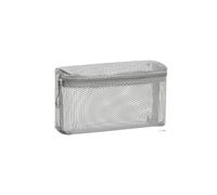 Borse da toeletta per trucco in rete borse portatili da viaggio per lavare il corpo strumenti da doccia organizer da appendere per cosmetici, Grigio - uomo, Taglia unica