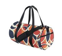 Borse da viaggio arancioni astratte geometriche Weekender/allenamento da viaggio durante la notte pieghevole