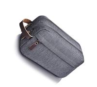 Borse da viaggio cosmetiche da uomo a più strati ergonomiche con custodia cosmetica Oxford impermeabile per gli organizzatori di viaggio degli uomini di viaggio all'aperto, grigio, Bellezza di massa