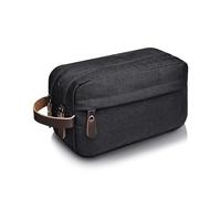 Borse da viaggio cosmetiche da uomo a più strati ergonomiche con custodia cosmetica Oxford impermeabile per gli organizzatori di viaggio degli uomini di viaggio all'aperto, Nero , Bellezza di massa
