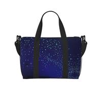 Borse da viaggio da donna con stelle che si illuminano al buio, borse da viaggio durevoli, borse da palestra per viaggi notturni, nero, Taglia unica