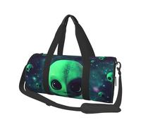 Borse da viaggio di grande capacità e borse sportive con manici ad anello per il fine settimana e borse rotonde possono essere utilizzate sia da uomini che da donne, Nero , Taglia unica, Borsone da