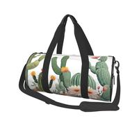 Borse da viaggio e borse sportive di grande capacità con manici ad anello per il fine settimana e borse rotonde possono essere utilizzate sia da uomini che da donne, Nero , Taglia unica, Borsone da