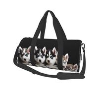 Borse da viaggio e borse sportive di grande capacità con manici ad anello per il fine settimana e borse rotonde possono essere utilizzate sia da uomini che da donne, Nero , Taglia unica, Borsone da