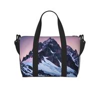 Borse da viaggio in montagna, borsa da viaggio da donna, borsa da palestra sportiva, borsone da allenamento, durante la notte, Nero , Taglia unica