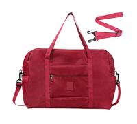 Borse da viaggio in tela - Borsa a tracolla in tela per lo sport di notte - L'impermeabile continua la borsa Weekender della spalla di viaggio della borsa di tote per il viaggio di ap, bordeaux,
