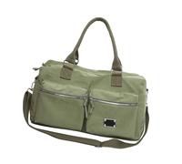 Borse da viaggio moderne con ampi scomparti portaoggetti in nylon resistente agli strappi, borsa a tracolla per gli appassionati di palestra e viaggi con scomparti multipli, Verde, Bellezza di massa