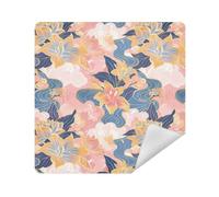 Borse da viaggio Panno Lente Della Macchina Fotografica Protettiva Gioielli Organizer Wrap 13.8 X 13.8 Wrapper per l'Organizzazione, Ricco Cinese Acquerello Fiori, 13.8x13.8in