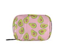 Borse da viaggio per avocado rosa con scomparti staccabili per medicinali a clip