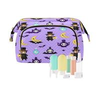 Borse da viaggio per le donne Halloween Peste Medico Strega Spirituale Portatile Portamonete Delle Donne Portafoglio per Kit da Viaggio