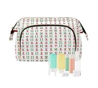 Borse da viaggio per le donne Mahjong Piastrelle Gioco Leggero Delle Donne Monete Cambia Borsa per Pennelli Trucco