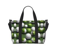 Borse da viaggio per palline da golf, borsa da viaggio per donne, borsa da palestra sportiva, borsone da allenamento, durante la notte, Nero , Taglia unica