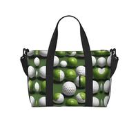 Borse da viaggio per palline da golf, Weekender Carry On per donne, borsa da palestra sportiva, borsone da allenamento, durante la notte, nero, Taglia unica