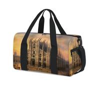 Borse da viaggio sportive a tema Europa con paesaggi cittadini per bambini ragazze ragazzi donne uomini borsa da viaggio weekender borsa da viaggio Tote Carry Gym Casual Duffel Bags