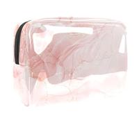Borse da viaggio trasparenti per articoli da toeletta, borsa da toeletta trasparente leggera, borsa cosmetica trasparente multiuso a pois colorati per viaggi, Multicolore 4., 18.5x7.5x13cm/7.3x3x5.1in