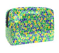 Borse da viaggio trasparenti per articoli da toeletta, borsa da toilette trasparente leggera, motivo a stelle a pois, multiuso, trasparente, per viaggi, Multicolore 2., 18.5x7.5x13cm/7.3x3x5.1in