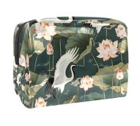 Borse da viaggio trasparenti per articoli da toeletta, borsa da toilette trasparente leggera, motivo scheletro di danza con cerchi colorati, multiuso, trasparente, per viaggi, Multicolore 7,