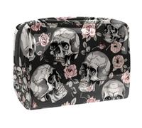 Borse da viaggio trasparenti per articoli da toeletta, borsa da toilette trasparente leggera, motivo scheletro di danza con cerchi colorati, multiuso, trasparente, per viaggi, Multicolore 4.,