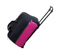 Borse da viaggio Trolley for bagagli breve con ruote Borsa pieghevole Valigia Oxford impermeabile di grande capacità Per Sport Fitness(Rose red)