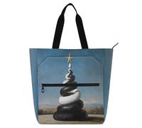 Borse decorative per bambini ragazzi ragazze donne nero e bianco serpente buon albero di Natale impermeabile biblioteca borsa a tracolla con cerniera per università shopping