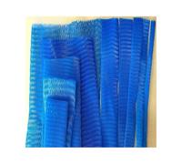 Borse della maglia di plastica, Busta in rete di plastica blu, rotolo da 1 kg, larghezza 1-30 cm, manica protettiva in, resistente all'usura, imballaggio isolante ad alta elasticità(Width 3cm)