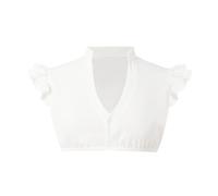 Borse della storia medievale, eleganti camicette a maniche corte, per costume tradizionale bavarese, abito gotico, bianco, S