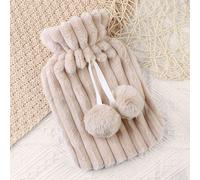 Borse Dell'Acqua Calda Pelliccia Sintetica Soffice Cover Panno Pom Cold-Proof