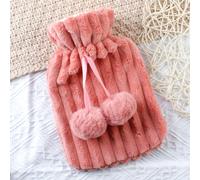 Borse Dell'Acqua Calda Pelliccia Sintetica Soffice Cover Panno Pom Cold-Proof