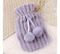 Borse Dell'Acqua Calda Pelliccia Sintetica Soffice Cover Panno Pom Cold-Proof